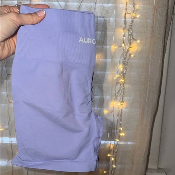 Aurora Pants - Aurora High-Rise Bike Shorts in Lavender